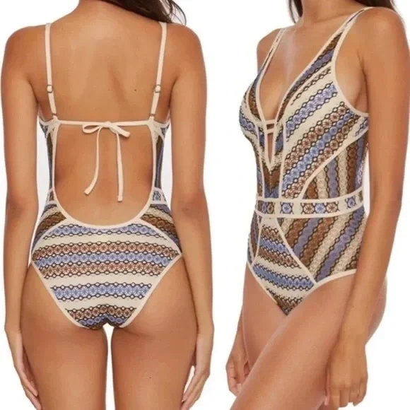 BECCA Driftwood Crotchet Bikini - S - Picture 3 of 8